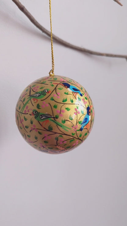 Hand painted Christmas Ornaments II (Set of 2)