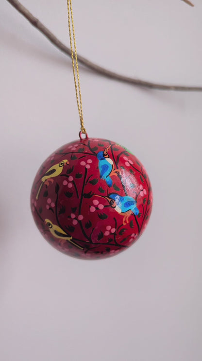 Hand painted Christmas Ornaments II (Set of 2)