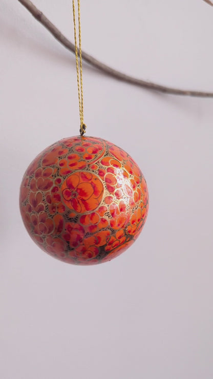 Hand painted Christmas Ornaments I (Set of 2)